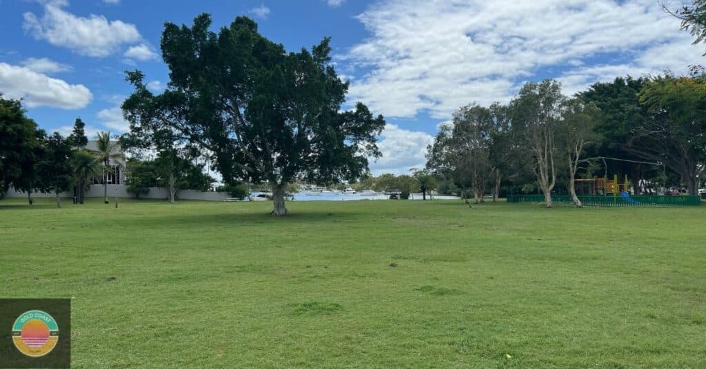 Waterfront living and many green parks are a feature of Paradise Point